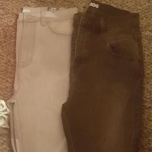 Two pairs of BDG jeans from urban outfitters.
